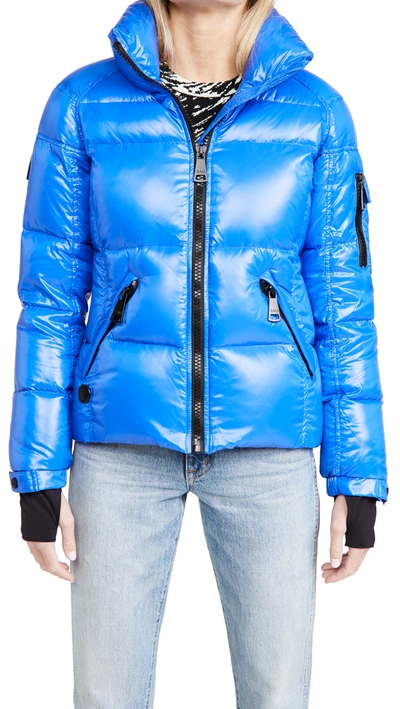 Sam Freestyle Down Puffer Jacket In Light Royal