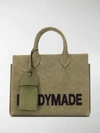 Readymade Logo Print Shopping Bag In Green
