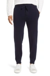 Vince Relaxed Slim Fit Wool Blend Trouser Pants In Blue