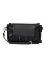 URBAN ORIGINALS FRILL FAUX LEATHER CONVERTIBLE CROSSBODY,0400013153199