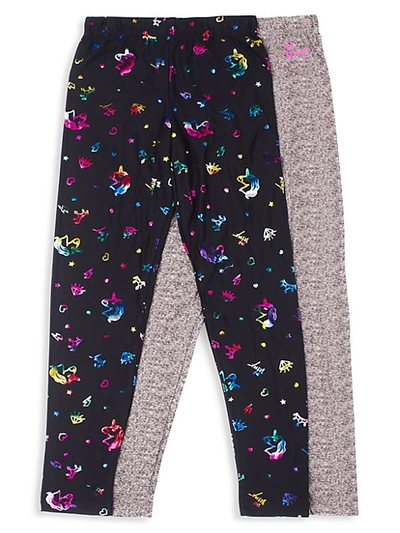 Betsey Johnson Kids' Girl's 2-piece Leggings Set In Multi