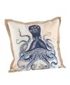 SARO LIFESTYLE OCTOPUS PRINTED DECORATIVE PILLOW, 20" X 20"