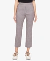 Sanctuary Carnaby Plaid Cropped Pants In Tawny Chec