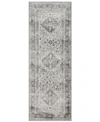 Abbie & Allie Rugs Maddox Mdx-2314 Light Gray 2'7" X 7'3" Runner Area Rug In Light Gray