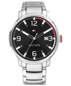 TOMMY HILFIGER MEN'S STAINLESS STEEL BRACELET WATCH 44MM, CREATED FOR MACY'S