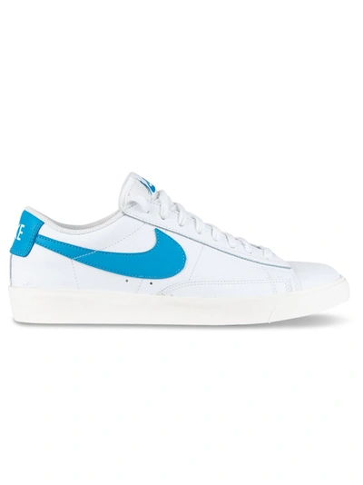 Nike Blazer Low Leather Sneakers Ci6377-104 In White