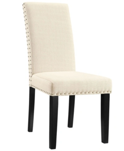 Modway Parcel Dining Fabric Side Chair In Beige