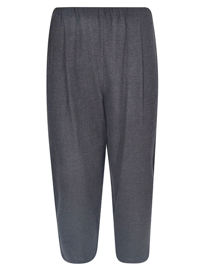 A Punto B Cropped Wide-leg Trousers In Grey/brown