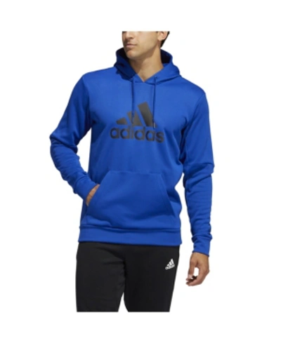 Adidas Originals Adidas Men's Badge Of Sport Game And Go Pullover Hoodie In Team Royal Blue