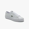 LACOSTE WOMEN'S GRIPSHOT LEATHER AND SYNTHETIC TRAINERS - 7