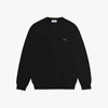 Lacoste Man Sweater Midnight Blue Size L Cashmere, Wool In Black