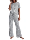 HONEYDEW INTIMATES HEARTS ALL AMERICAN KNIT PAJAMA SET