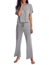 HONEYDEW INTIMATES HEATHER GREY ALL AMERICAN KNIT PAJAMA SET