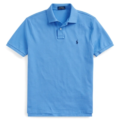 Polo Ralph Lauren Classic Fit Mesh Polo Shirt In Harbor Island Blue/navy