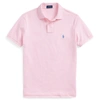 Polo Ralph Lauren Classic Fit Mesh Polo Shirt In Carmel Pink/blue