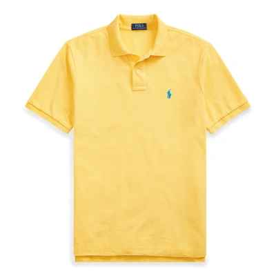 Polo Ralph Lauren Classic Fit Mesh Polo Shirt In Yellowfin/bright Blue