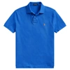 Polo Ralph Lauren Classic Fit Mesh Polo Shirt In New Iris Blue/orange