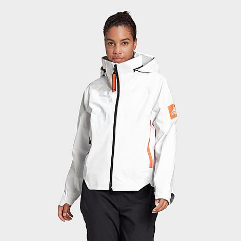 adidas rain jacket white