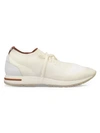 Loro Piana 360 Lp Flexy Weekend Wool Blend Sneakers In Off White