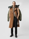 BURBERRY Sleeveless Wool Trench Coat with Detachable Puffer