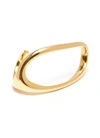 ANNE MANNS 'PERI' ADJUSTABLE 24K GOLD-PLATED STERLING SILVER RING