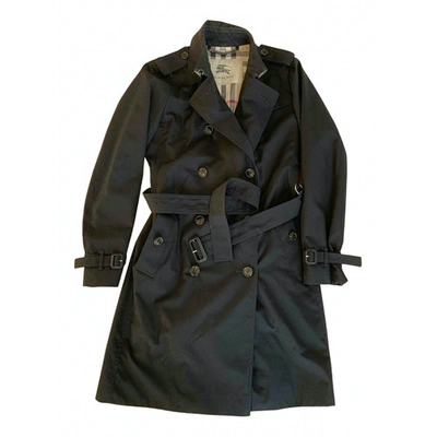 Pre-owned Burberry Black Cotton Coat