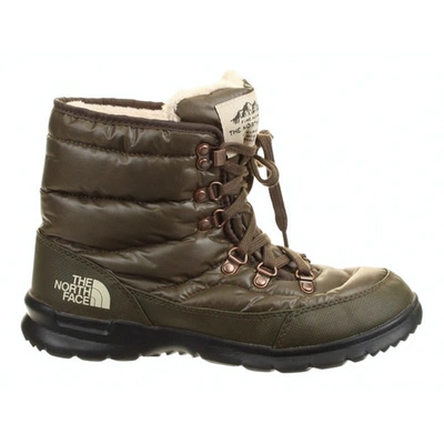 Pre-owned The North Face Khaki Boots