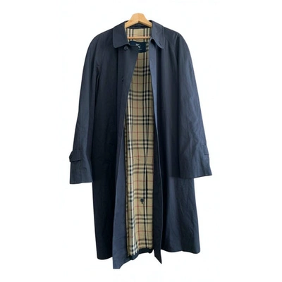 Pre-owned Burberry Navy Cloth Coat