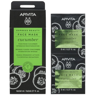 Apivita Express Beauty Face Mask With Cucumber 12 X 0.27 Fl.oz