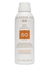 Hampton Sun Continuous Mist Sunscreen Broad Spectrum Spf 50