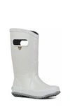 Bogs Glitter Waterproof Rain Boot In Silver