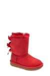 Ugg Kids' Bailey Bow Ii Water Resistant Genuine Shearling Boot In Ribbon Red/ribbon Red/ribbon Red