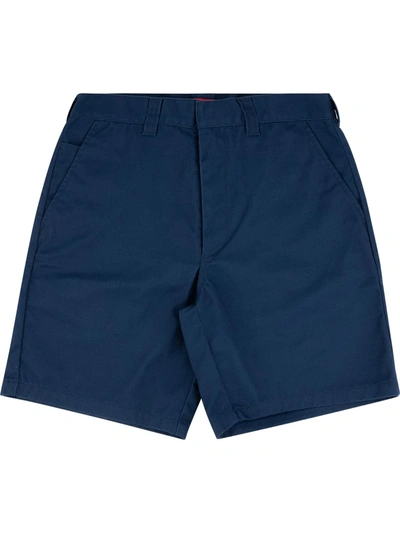 Supreme Straight-leg Work Shorts In Blue