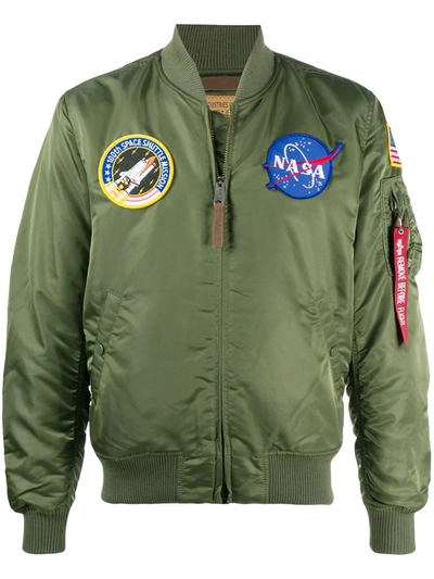 Alpha Industries Flightjacket Ma-1 Vf Nasa Sage Green
