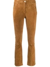 ARMA CROPPED SUEDE TROUSERS