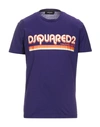 Dsquared2 T-shirts In Purple