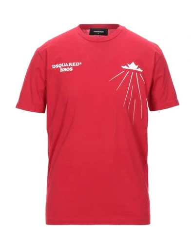 Dsquared2 T-shirts In Red