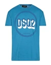 Dsquared2 T-shirts In Blue