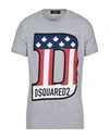 Dsquared2 T-shirts In Grey