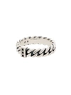 TOM WOOD STERLING SILVER CHAIN RING