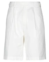 Ermenegildo Zegna Shorts & Bermuda Shorts In Ivory