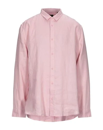 Armani Exchange Shirts In Pastel Pink