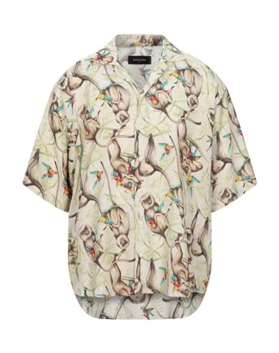 Dsquared2 Shirts In Beige