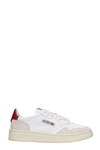 AUTRY 01 SNEAKERS IN WHITE SUEDE AND LEATHER,11541399