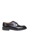 DOUCAL'S DERBY IN BLACK LEATHER,11541683