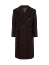 MP MASSIMO PIOMBO DOUBLE-BREASTED WOOL-TEDDY COAT,11541810