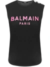 BALMAIN PARIS TANK TOP,11540561
