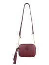 Tory Burch Mcgraw Mini Leather Crossbody Camera Bag In Purple