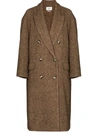 Isabel Marant Étoile Brown Ojima Double-breasted Coat In Brown