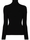 Fusalp Womens Noir Alisier Turtle-neck Stretch-knit Top Xs In Black